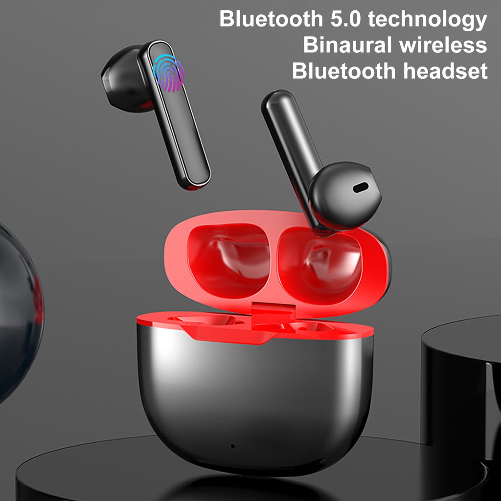 Tai Nghe Không Dây Hel + L33 Mini Chống Nước Kết Nối Bluetooth 5.0 Cảm Ứng Thông Minh Giảm Tiếng Ồn