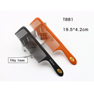 Lược cắt tóc nam Bản to barber fade chất liệu sừng gỗ
