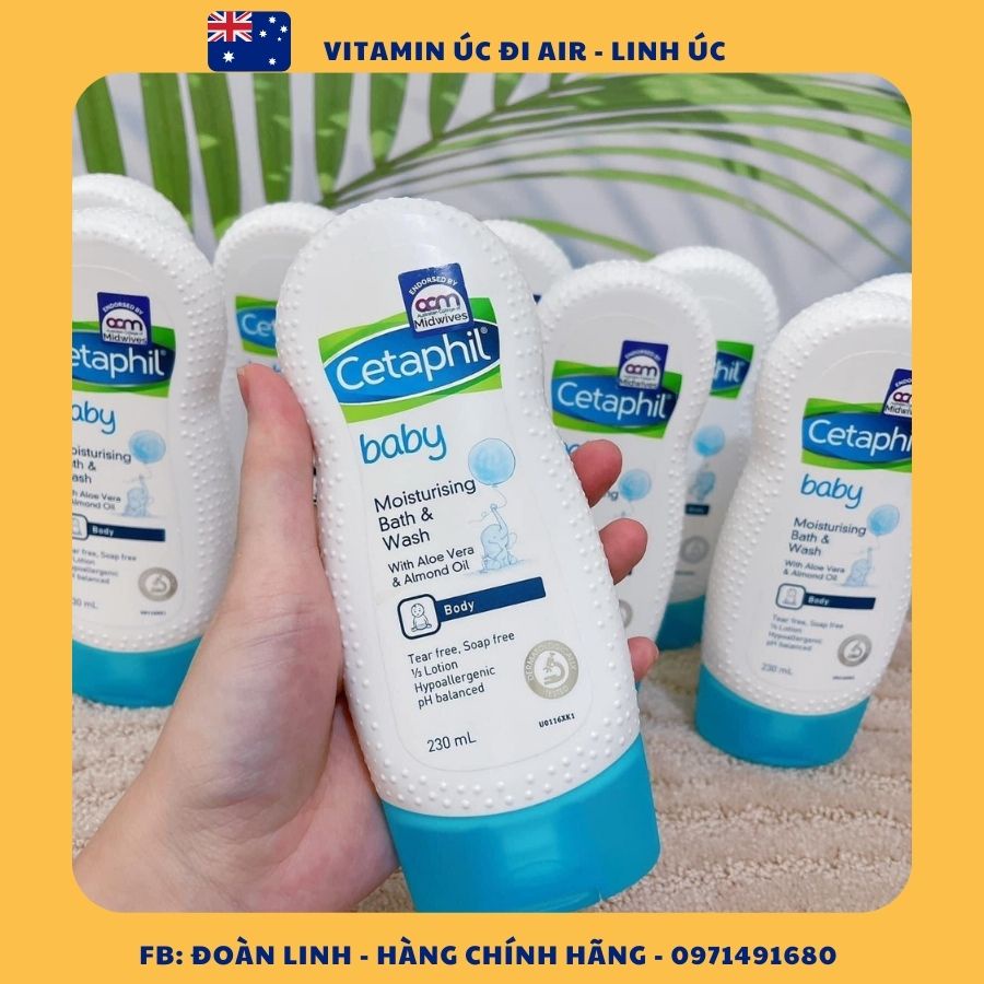 Sữa tắm gội dịu nhẹ cho bé Cetaphil Baby Gentle Wash & Shampoo 400ml