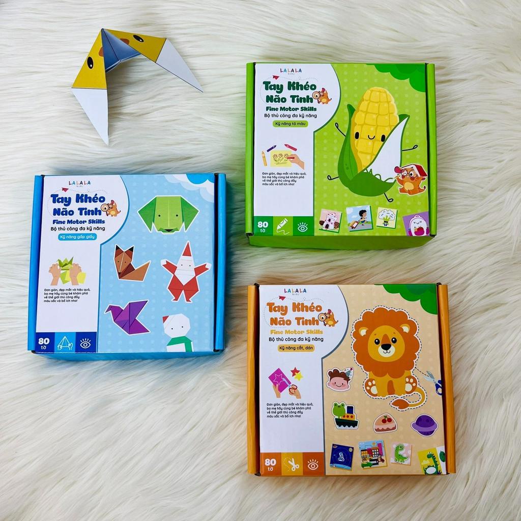 BỘ CẮT GIẤY THỦ CÔNG CHO BÉ - TẶNG KÈM KÉO AN TOÀN CHO BÉ