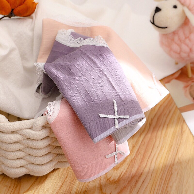Hộp 5 Quần Lót Cotton Thiên Nga Dễ Thương Co Giãn 4 Chiều Cao Cấp