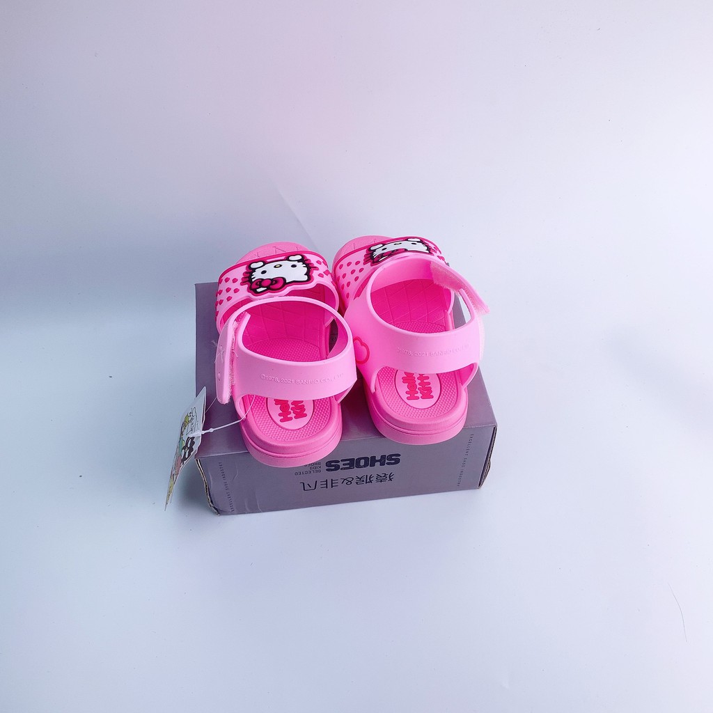 Giày Sandal Cho Bé Gái Mèo Kitty Màu Hồng Minchu Kids SD04