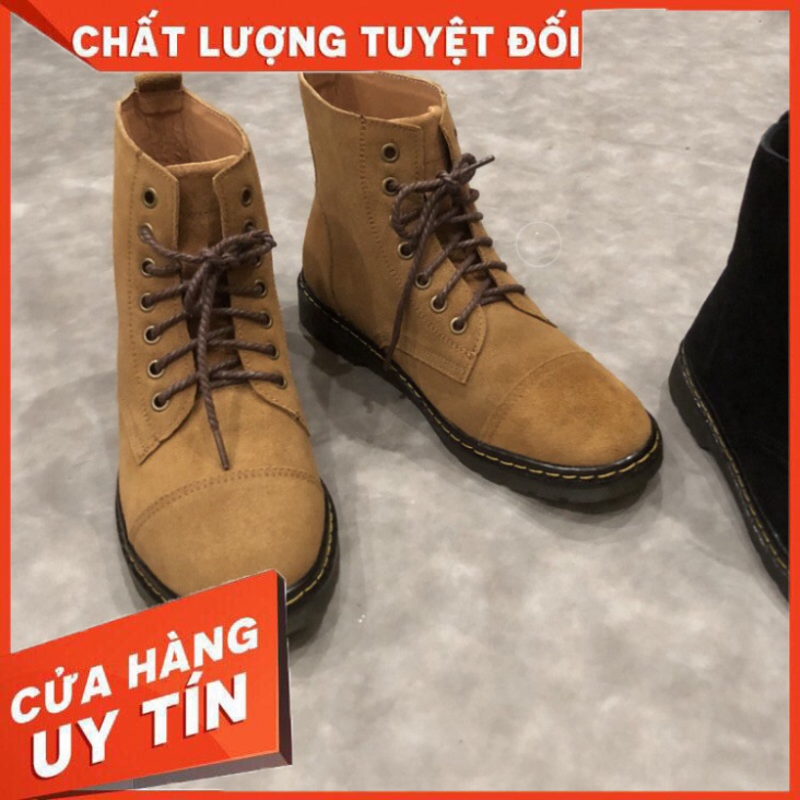 GIÀY CỔ CAO DA LỘN KHÔNG THẤM NƯỚC DA THẬT CÓ VIDEO