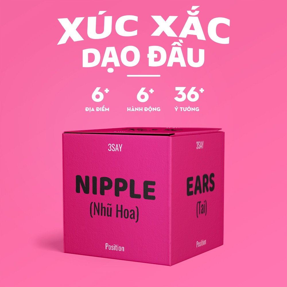 Bộ xúc sắc tình yêu hơn 36 kiểu dạo đầu cho các cặp đôi vui vẻ (tăng kèm)