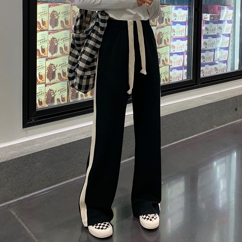 Quần ống rộng lưng cao thời trang cho nữ