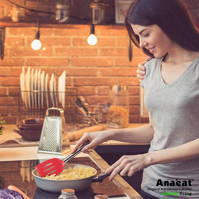 Xẻng Xúc ANAEAT Chất Liệu Thép Không Gỉ Chống Dính Thiết Kế Có Rãnh Thích Hợp Để Nấu Ăn