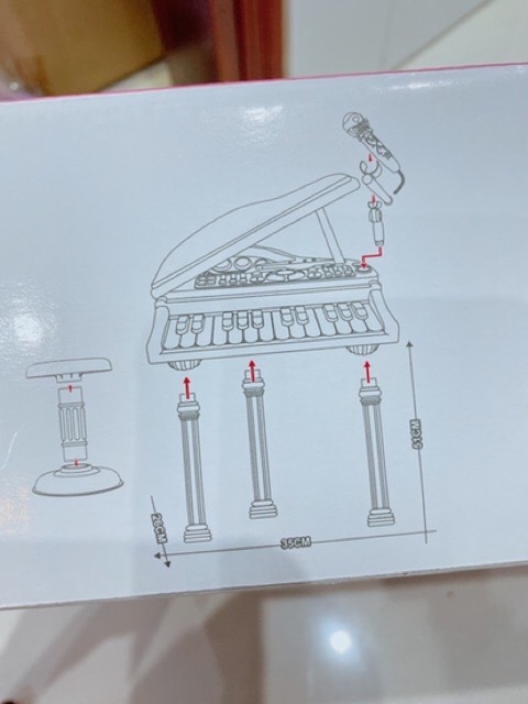 ĐÀN PIANO CỠ LỚN CHO BÉ 51cm