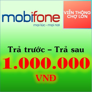 [Có KM] Thẻ Cào Mobifone 1.000.000 Nạp Tiền Mobifone Trả Trước Và Trả Sau 1 triệu  - VTCL