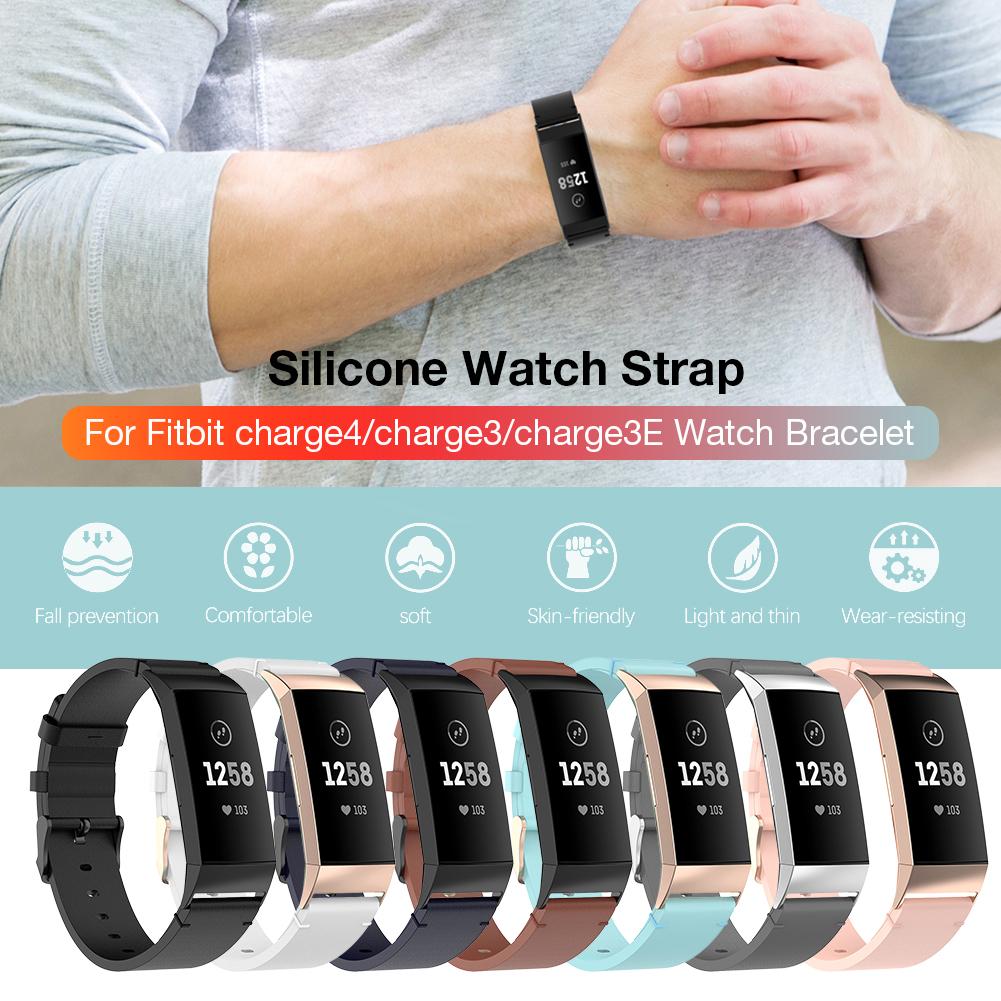 Dây Đeo Thay Thế Bằng Da Cho Đồng Hồ Thông Minh Fitbit Charge 4 Fitbit Charge 3 / 3e