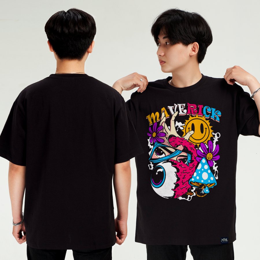 Áo thun nam phông nữ unisex maverick màu sắc độc đáo MVR size rộng tee Mỹ BB4339