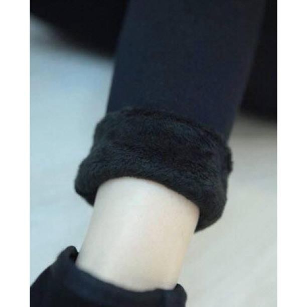 Quần Lót Lông Loại Dày Siêu Ấm - Quần Legging Lót Lông Chất Dày Mịn