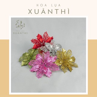 Hoa nhũ trạng nguyên trang trí decor nhiều màu - Hoa nhũ kim tuyến hoa lụa Xuân Thì - KT03