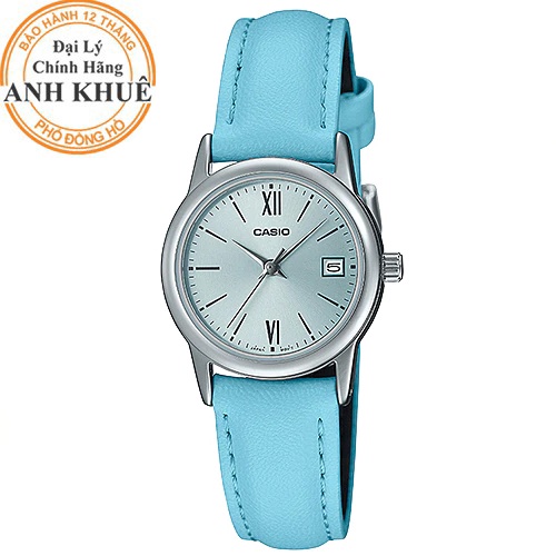 Đồng hồ nữ dây da Casio Anh Khuê LTP-V002L-2B3UDF