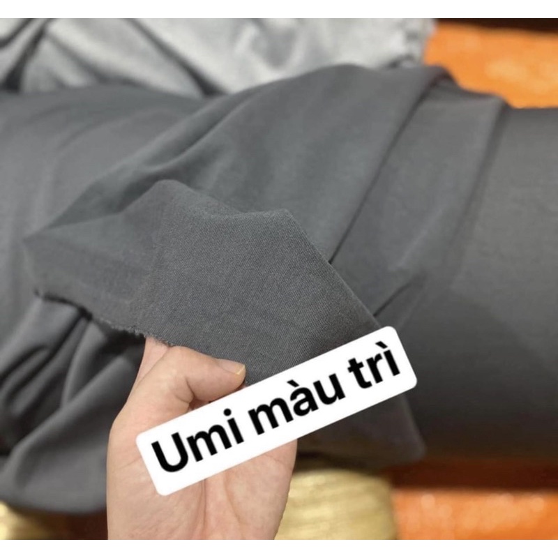 Thun umi đen co giãn 4c chất dày lên quần, váy…..