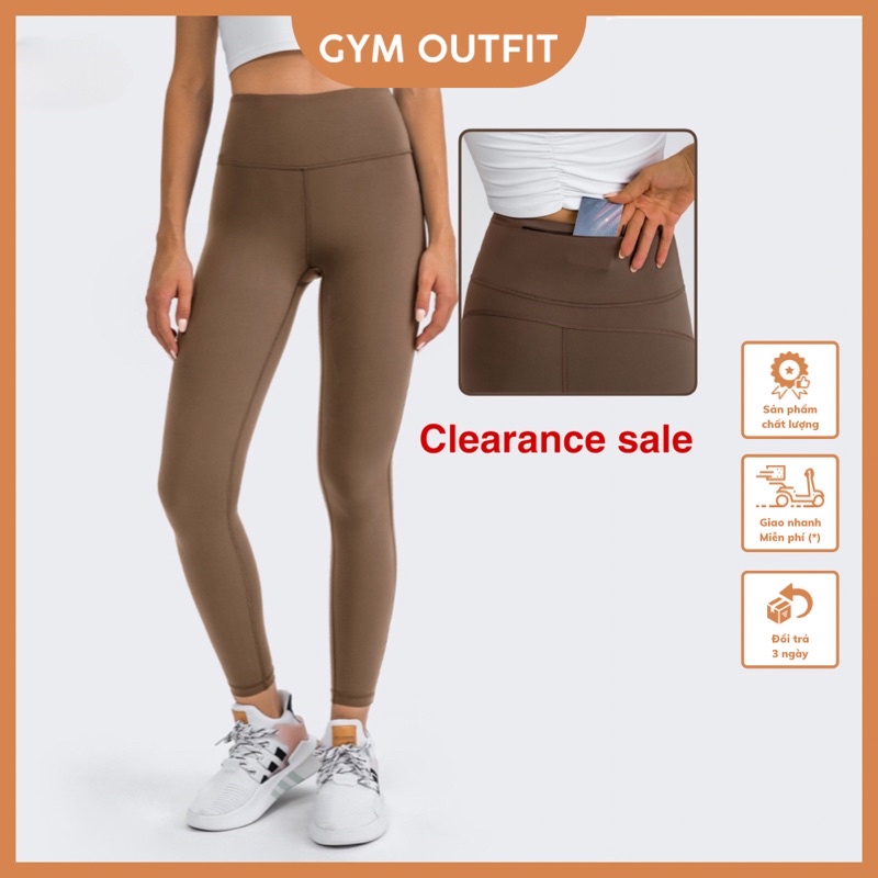 Quần Tập Thể Thao Nữ XẢ HÀNG - CẮT MÃ,Quần Lululemon Zoned and Tight Envelope Pocket Với Túi Phụ Cạp Quần