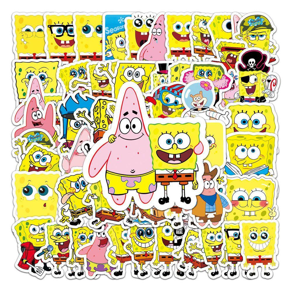 Set 60 Sticker SpongeBob Dán Trang Trí Đa Ứng Dụng