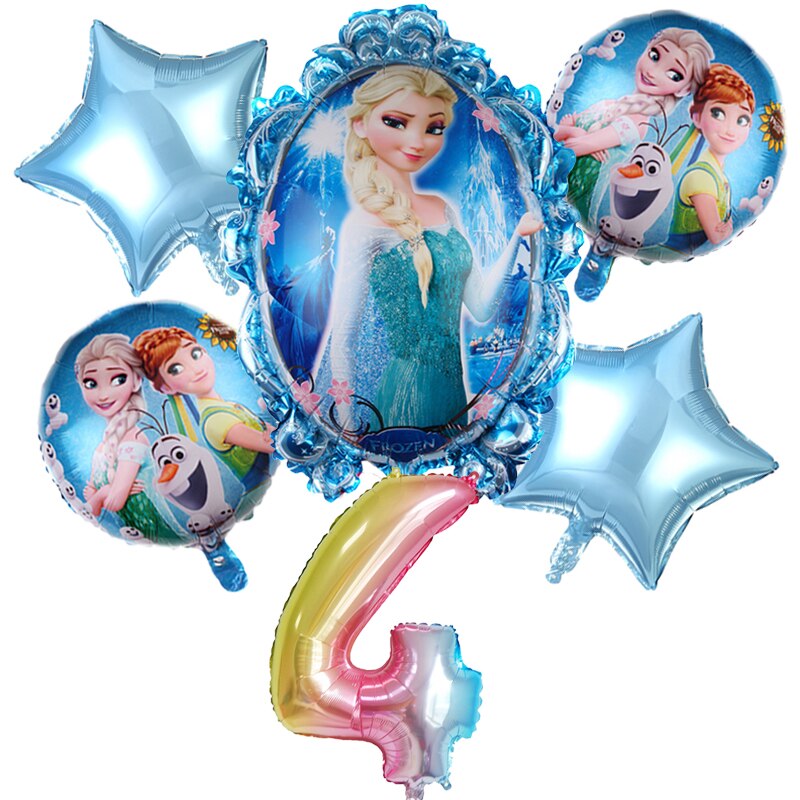 Set 6 Bong Bóng 32 Inch Hình Số Trang Trí Tiệc Sinh Nhật Cho Bé