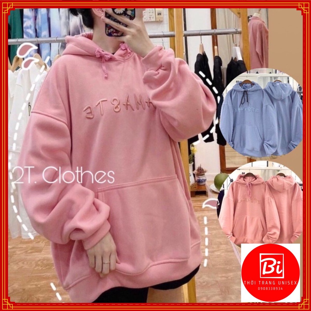 Áo Hoodie_Tay Cánh Dơi Phồng Phom Rộng_Chất Nỉ Bông Ngoại Nhập Không Xù Lông_Hàng May 2 Lớp Nón Siêu Kute