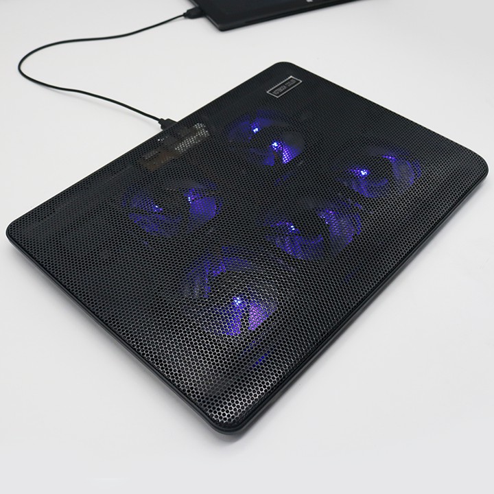 Đế Tản Nhiệt Laptop 5 Quạt Lớn Cooling Pad V5 Có Led