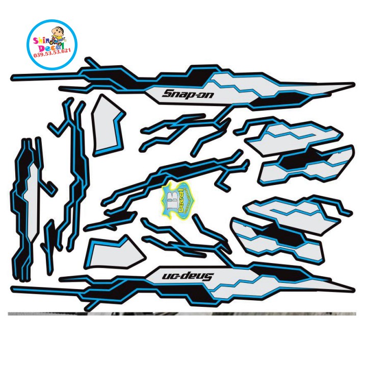 Tem xe vario 150 line blue za