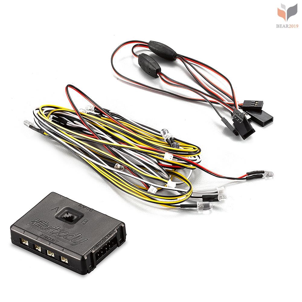 Bộ 14 Đèn Led Ánh Sáng Trắng/Vàng Kb48601 1/10 Toyota Land Cruiser Rc