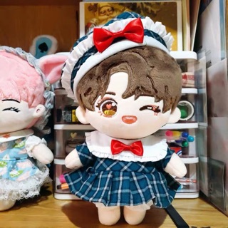 Set váy + mũ cho doll 20cm