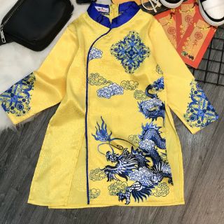 Áo dài gấm bé trai