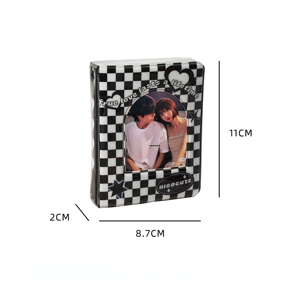 Album Ảnh 3 inch Họa Tiết Ca Rô Xinh Xắn Dành Cho Bé Gái