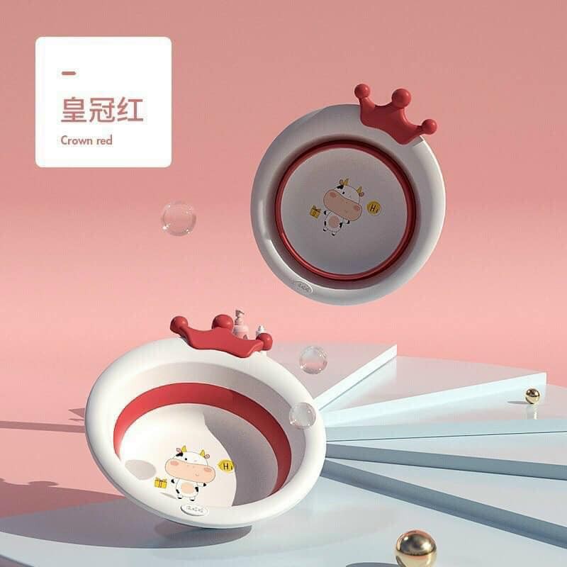 Chậu gập gọn dễ thương hình vương miện
