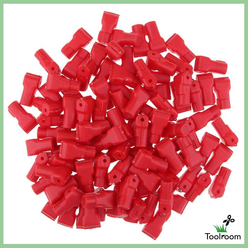 Set 100 Móc Treo Đồ Chống Trộm Màu Đỏ 4mm