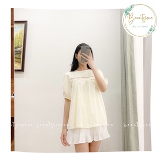 [Quà Tặng Dây Buộc Tóc Bạn Nhé] Áo Babydoll 2 hàng ren 🍒🍒 Áo Babydoll tay bồng siêu xinh 🍒🍒