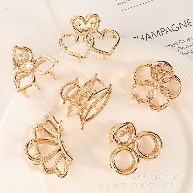 Kẹp tóc kim loại mini siêu xinh phong cách hàn quốc size 3.5-4.5cm