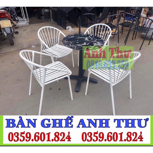 thanh lý bàn ghế cafe sắt