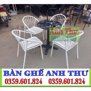 thanh lý bàn ghế cafe sắt