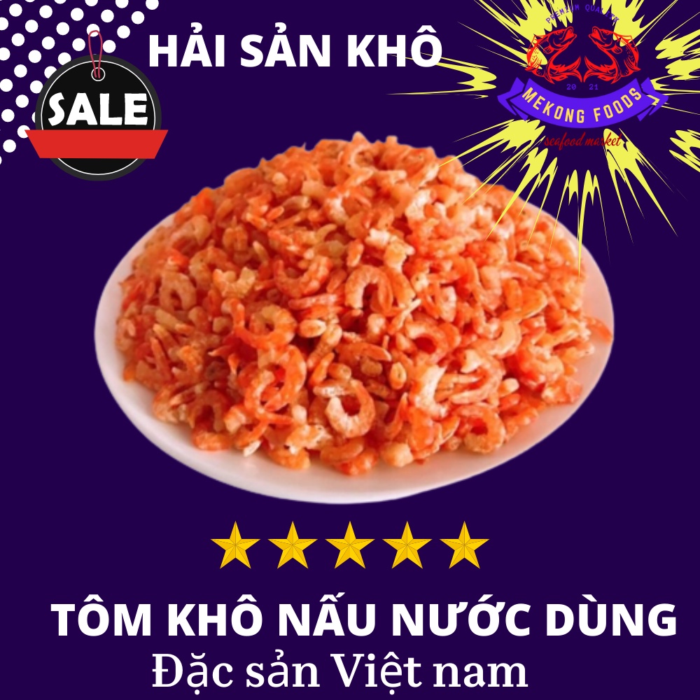 Tôm khô CÀ MAU 1KG loại bình dân- chuyên nấu canh- nấu nước dùng- kho rim. Đảm bảo vệ sinh an toàn thực phẩm