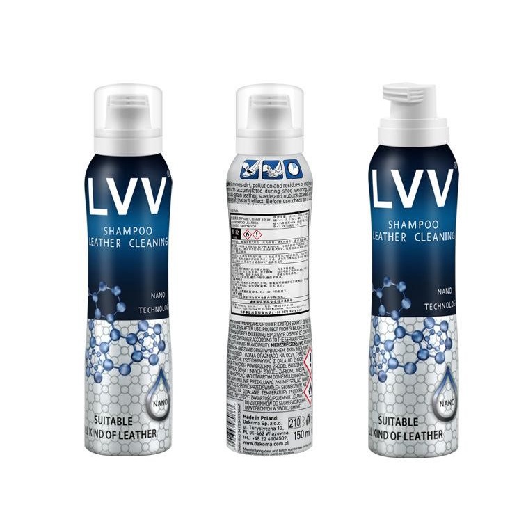 Xịt tạo bọt làm sạch LVV SHAMPOO LEATHER CLEANING( Leather Care, chăm sóc đồ da)