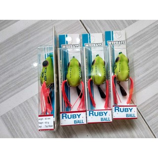 COMBO 2 CON (NHÁI) MỒI CÂU CÁ WEEBASS RUBY BALL 6G