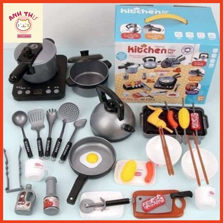 Bộ dồ chơi nấu ăn 36 món cho bé học kỹ năng sớm nhanh nhẹn hơn mỗi ngày .