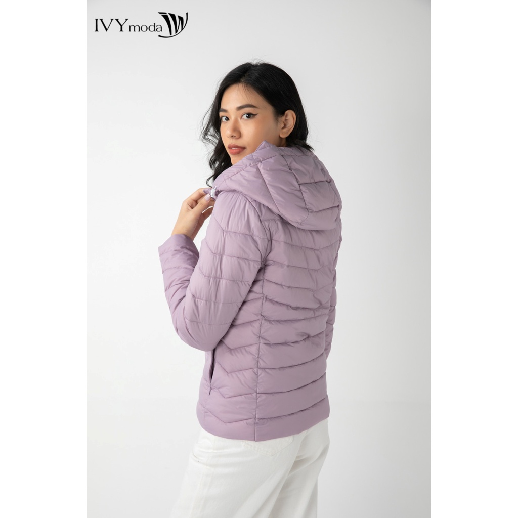 Áo khoác phao nữ cổ mũ IVY moda MS 70B7926