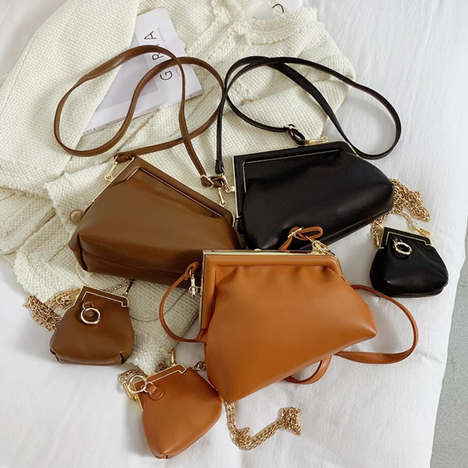 Túi đeo chéo JASMIN NOIR bằng da pu chất lượng cao phong cách cổ điển thời trang cho nữ