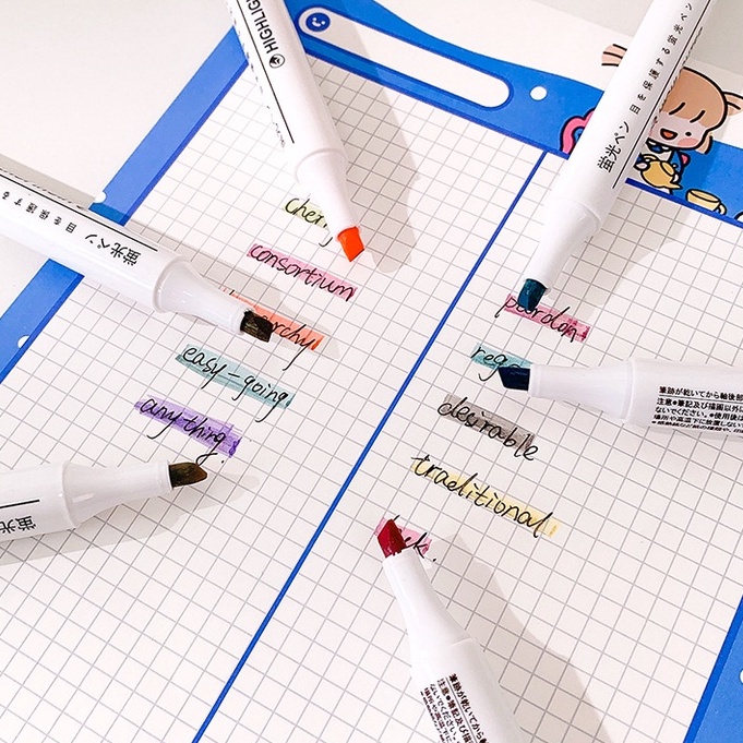 Bút highlight, bút dạ quang ♥️HOT TREND♥️ gam màu pastel dễ thương sử dụng lâu bền màu đa dạng