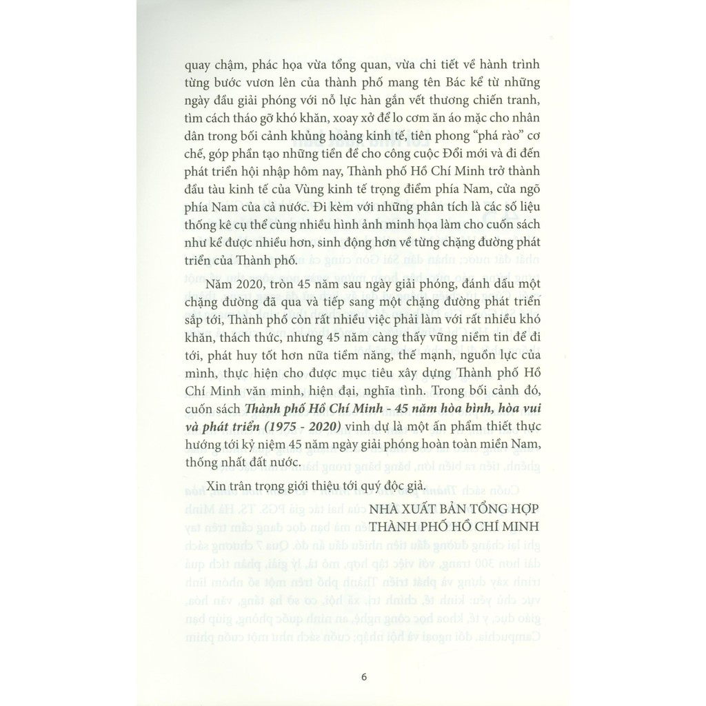 Sách - Thành Phố Hồ Chí Minh 45 Năm Hòa Bình, Hòa Vui Và Phát Triển | BigBuy360 - bigbuy360.vn