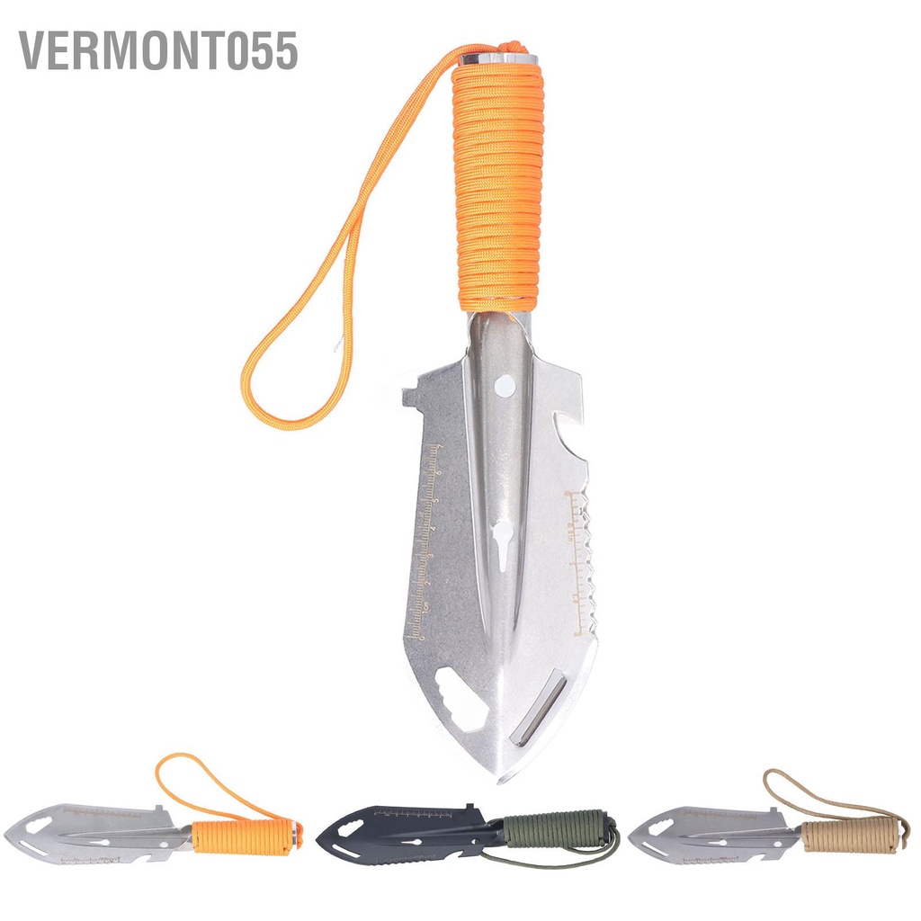 Có thể bán buôn Mini Trowel Balo Xẻng Thép không gỉ đa chức năng để làm vườn Trồng cây sinh tồn ngoài trời Vermont055 Hàng giao ngay