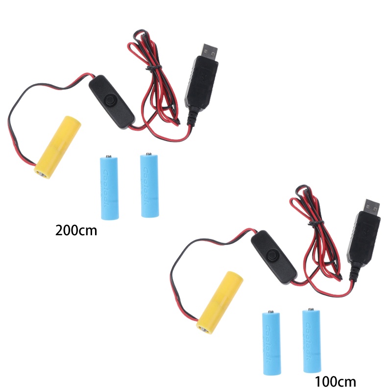 Thiết Bị Chuyển Đổi Nguồn Điện USB 4 5V Thay Thế 3 Pin AA Cho Đèn LED