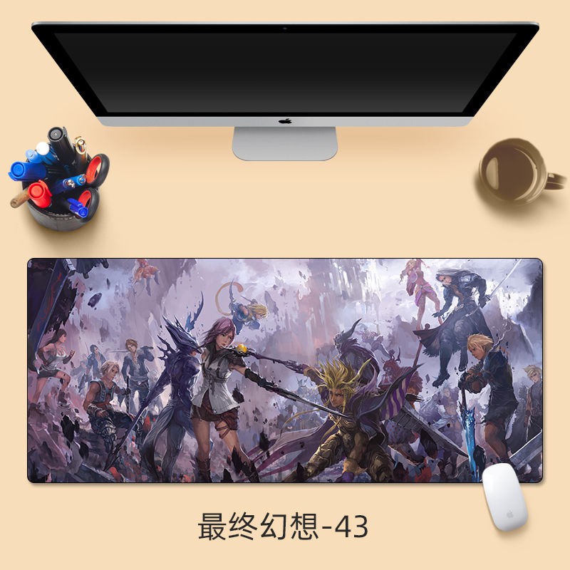 Lót chuột và bàn phím chơi game 700x300 phong cách Final Fantasy