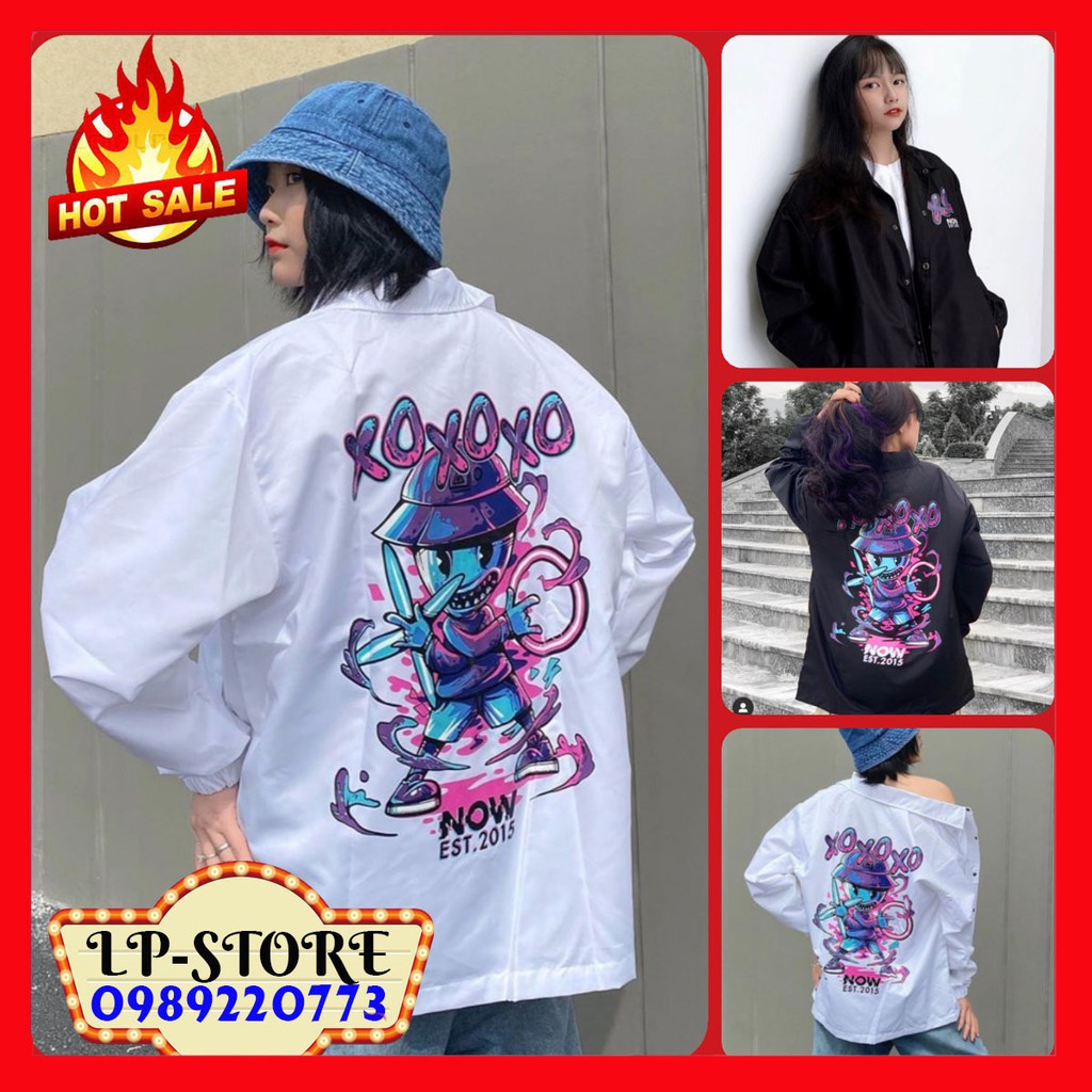 [ Mã WASTRUN4 giảm 10% tối đa 30K đơn 99K] ÁO KHOÁC DÙ XOXO ( 2 MÀU CÓ FORM RỘNG XL ) (AKD001) | BigBuy360 - bigbuy360.vn