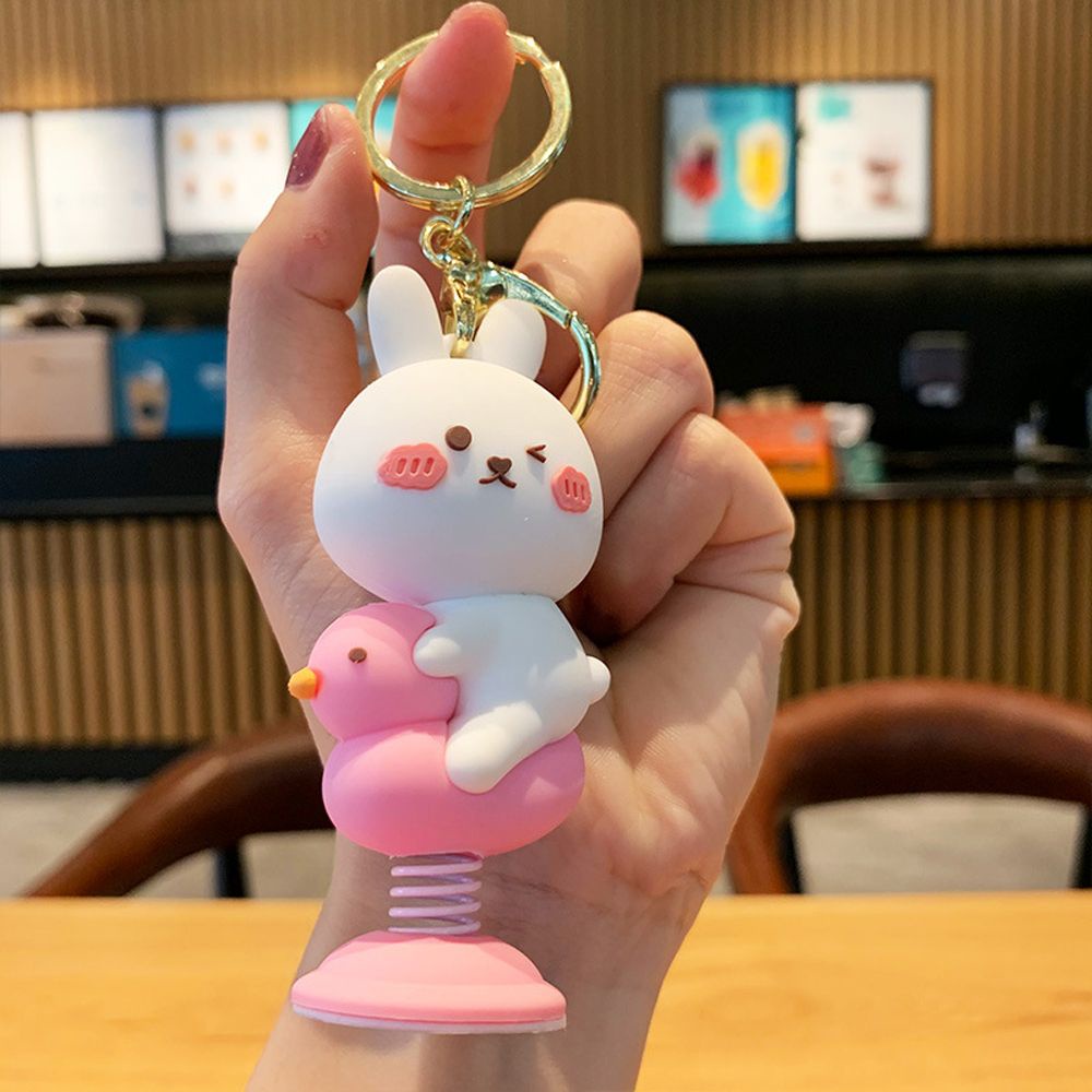 Móc khóa silicon thiết kế kiểu chú chó Shiba Inu đáng yêu