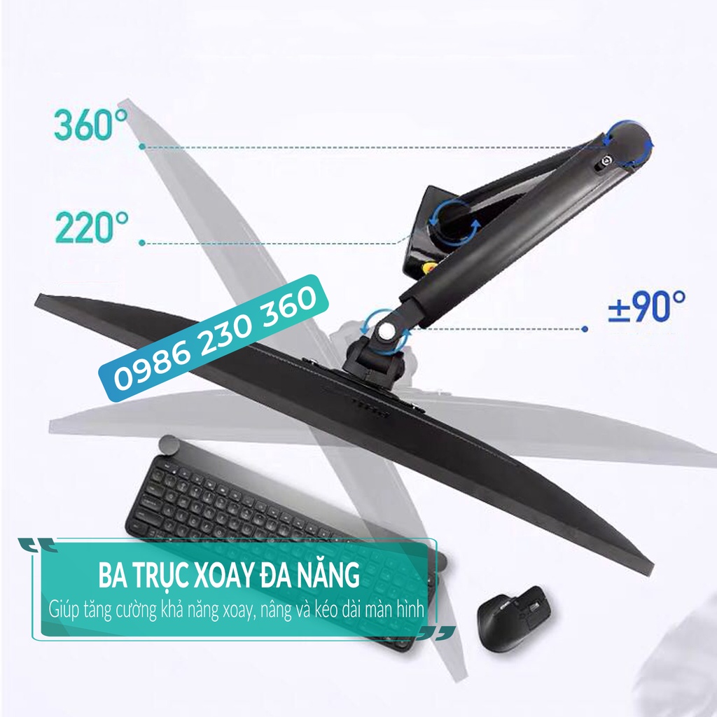 Giá Treo Màn Hình NB-F80 Phiên Bản 2022 - Tương Thích Màn 17-30 Inch - Tải Trọng 9Kg