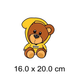 Hình ủi nhiệt, miếng dán nhiệt_Dreww gấu bông_dùng ủi áo thời trang_ có nhiều kích thước