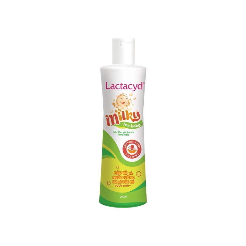 Sữa Tắm Gội Cho Bé Lactacyd Milky